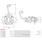 Porte-balais de démarreur pour BOSCH 0001112021, 0001112022, 0001112023, 0001112024