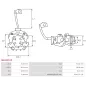 Porte-balais de démarreur pour BOSCH 0001121009, 0001121010, 0001121011, 0001121016