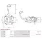 Porte-balais de démarreur pour BOSCH 0001108059, 0001108060, 0001108076, 0001108077