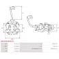 Porte-balais de démarreur pour BOSCH 0001107016, 0001107017, 0001107018, 0001107019