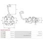 Porte-balais de démarreur pour BOSCH 0001218620, 0001218703, 0001218710, 0001218711