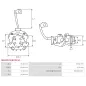 Porte-balais de démarreur pour BOSCH 0001106410, 0001120400, 0001120401, 0001120403