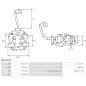 Porte-balais de démarreur pour BOSCH 0001109275, 0001109276, 0001109280, 0001109290