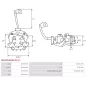 Porte-balais de démarreur pour BOSCH 0001108211, 0001108212, 0001108213, 0001108214