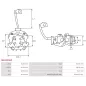 Porte-balais de démarreur pour BOSCH 0001108212, 0001108213, 0001108214, 0001108217