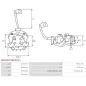 Porte-balais de démarreur pour BOSCH 0001115016, 0001115017, 0001115024, 0001115049