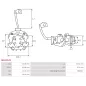 Porte-balais de démarreur pour BOSCH 0001263007, 0001263008, 0001263009, 0001263010