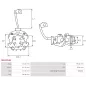 Porte-balais de démarreur pour BOSCH 0001261036, 0001261037, 0001261041, 0001261044