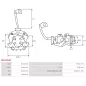 Porte-balais de démarreur pour BOSCH 0001109330, 0001109331, 0001109463, 0001125025