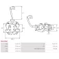 Porte-balais de démarreur pour BOSCH 0001139001, 0001139002, 0001139005, 0001139006