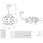 Porte-balais de démarreur pour BOSCH 0001109069, 0001109417