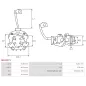 Porte-balais de démarreur pour BOSCH 0001138003, 0001138004, 0001138005, 0001138006