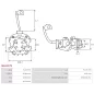 Porte-balais de démarreur pour BOSCH 0001108411, 0001108415, 0001108445, 0001108450