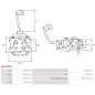 Porte-balais de démarreur pour BOSCH 0001107028, 0001107107