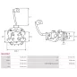 Porte-balais de démarreur pour BOSCH 0001179507, 0001179508, 0001179509, 0001179510