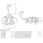 Porte-balais de démarreur pour BOSCH 0001125053