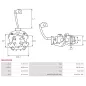 Porte-balais de démarreur pour BOSCH 0001108089, 0001108090, 0001108093, 0001108098