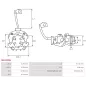 Porte-balais de démarreur pour BOSCH 0001177004, 0001177005, 0001177006, 0001177007