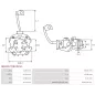 Porte-balais de démarreur pour BOSCH 0001108400, 0001108401, 0001108402, 0001108420