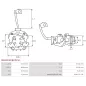 Porte-balais de démarreur pour BOSCH 0001121024, 0001121026, 0001121028