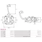 Porte-balais de démarreur pour BOSCH 0001112035, 0001112037, 0001112044, 0001112045