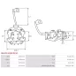 Porte-balais de démarreur pour BOSCH 0001112019, 0001112032, 0001113006, 0001113010