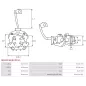 Porte-balais de démarreur pour BOSCH 0001115008, 0001115020, 0001115108, 0001123002