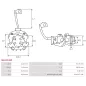 Porte-balais de démarreur pour BOSCH 0001125512, 0001125513, 0001125514, 0001125517