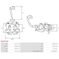 Porte-balais de démarreur pour BOSCH 0001139005, 0001139006, 0001139015, 0001139016