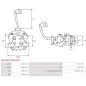 Porte-balais de démarreur pour DELCO 8000160, 8000213, 8000214, 8000216