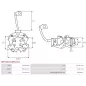 Porte-balais de démarreur pour DELCO 8200003, 8200005, 8200010, 8200011