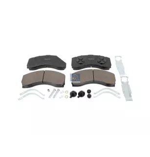 Kit de garnitures de disque de frein, W: 245 mm, S: 35 mm, H: 114 mm Pour Mercedes-Benz Actros 1, Actros 2, Actros 3, Actros