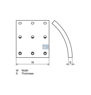 Kit de garnitures de frein à tambour, kit essieu - surdimensionné, W: 180 mm, S: 18.3 mm Pour MAN Chassis, F 7/8/9