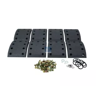 Kit de garnitures de frein à tambour, kit essieu - surdimensionné W: 140 mm, S: 18 mm Pour MAN Chassis, F 7/8/9, G/M/F 90