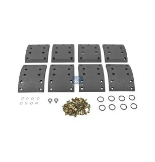 Kit de garnitures de frein à tambour, kit essieu - surdimensionné W: 160 mm, S: 20 mm Pour MAN S-Busse, Mercedes-Benz SK-Series