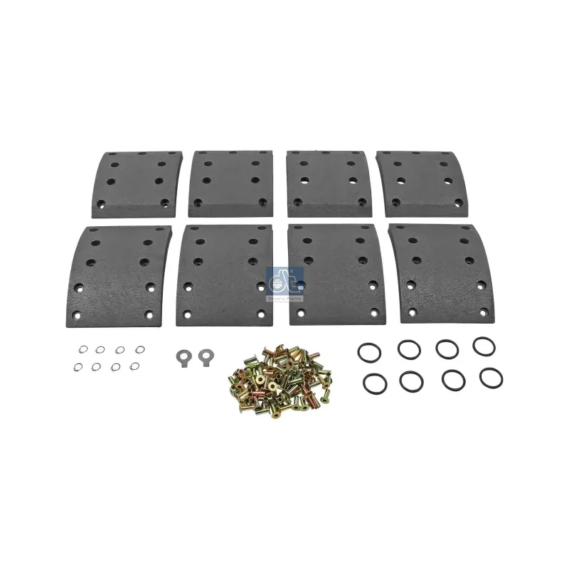 Kit de garnitures de frein à tambour, kit essieu - surdimensionné W: 160 mm, S: 20 mm Pour MAN S-Busse, Mercedes-Benz SK-Series