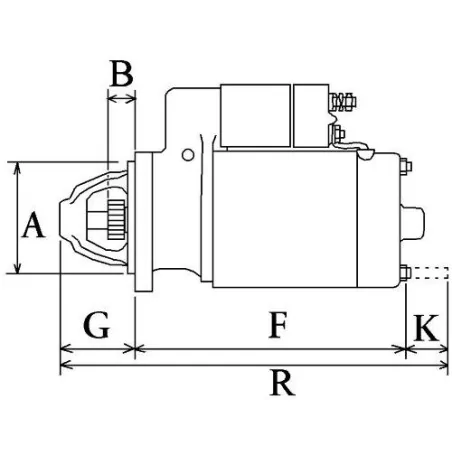 Anlasser 12V 1,7Kw 9 Zähne Iskra 10.130.172, 11.130.007, Peugeot 5426014, 5433495, 5473630, 5490308