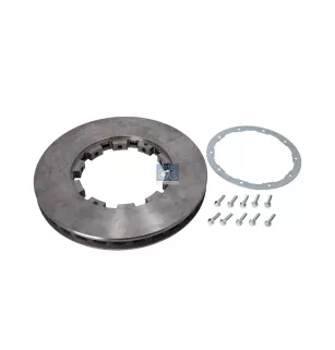 Disque de frein, avec kit de accessoires D: 432 mm, S: 45 mm, s: 37 mm Pour DAF CF, LF, XF, XG, XD - 1387439 - 1542600