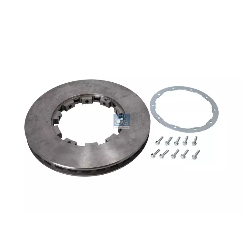 Disque de frein, avec kit de accessoires D: 432 mm, S: 45 mm, s: 37 mm Pour DAF CF, LF, XF, XG, XD - 1387439 - 1542600