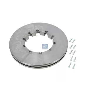 Disque de frein, avec des vis D: 432 mm, S: 45 mm, s: 37 mm Pour DAF CF, LF, XF, XG, XD - 1387439 - 1542600 - 1640561 - 1726138