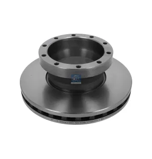Disque de frein D: 375 mm, 10 bores, P: 209 mm, M14 x 1,5, H: 146 mm, S: 45 mm, s: 37 mm Pour DAF LF - 1400284 - 1536415