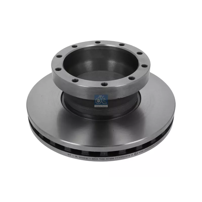 Disque de frein D: 375 mm, 10 bores, P: 209 mm, M14 x 1,5, H: 146 mm, S: 45 mm, s: 37 mm Pour DAF LF - 1400284 - 1536415
