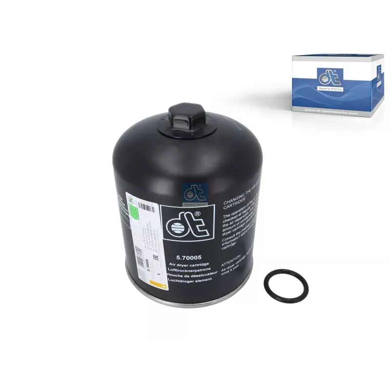 Cartouche de déssiccateur, avec filtre de coalescence, 2 étages, D: 136 mm, M39 x 1,5R, SW: 30, H: 178 mm Pour DAF CF, XF, XG