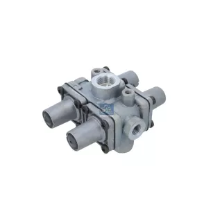 Valve de protection 4 circuits, M16 x 1,5, M22 x 1,5, max. 20 bar, Po21: 7 bar, Po22: 7 bar, Po23: 7.3 bar, Po24: 7 bar