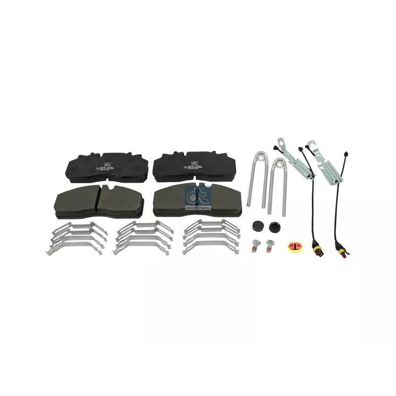 Kit de garnitures de disque de frein, avec témoins d'usure, W: 210 mm, S: 30 mm, H: 92 mm Pour DAF LF, XF - 0908138 - 1534099
