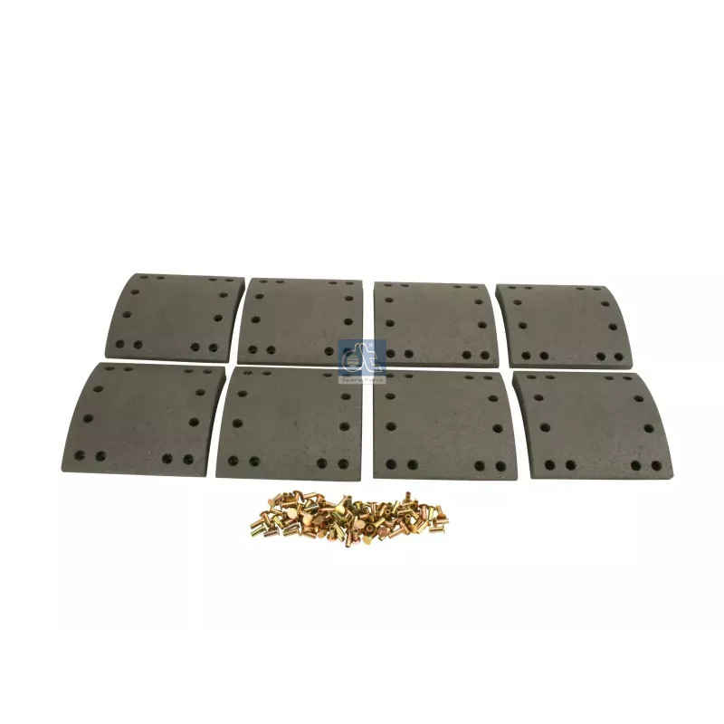 Kit de garnitures de frein à tambour, kit essieu, W: 175 mm, S: 20.7 mm Pour DAF 45/55/65/75/85/95, CF, F/N 500-3600, XF