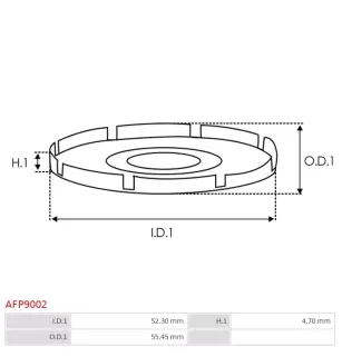 Protections de la poulie d’alternateur AS-PL UD101656AFP, BOSCH 1120591506, F00M148611, CARGO 138236, INA 22882491, F-225653-91