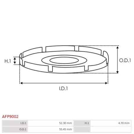 Protections de la poulie d’alternateur AS-PL UD101656AFP, BOSCH 1120591506, F00M148611, CARGO 138236, INA 22882491, F-225653-91