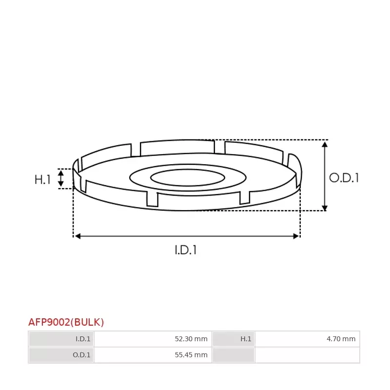 Protections de la poulie d’alternateur BOSCH 1120591506 pour F00M148611, CARGO 138236, INA 22882491, F-225653-91, F-225653.91