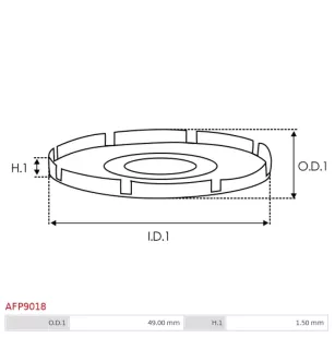 Protections de la poulie d’alternateur AS-PL UD50156AFP, BOSCH 1120591505, CARGO 138092, INA F-226556-51, F-226558-51